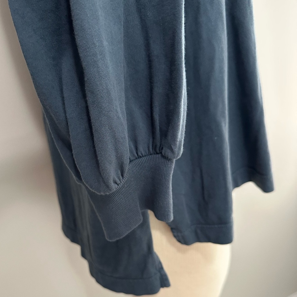 XiRENA Navy Split-Neck Button Down Blouse - image 4